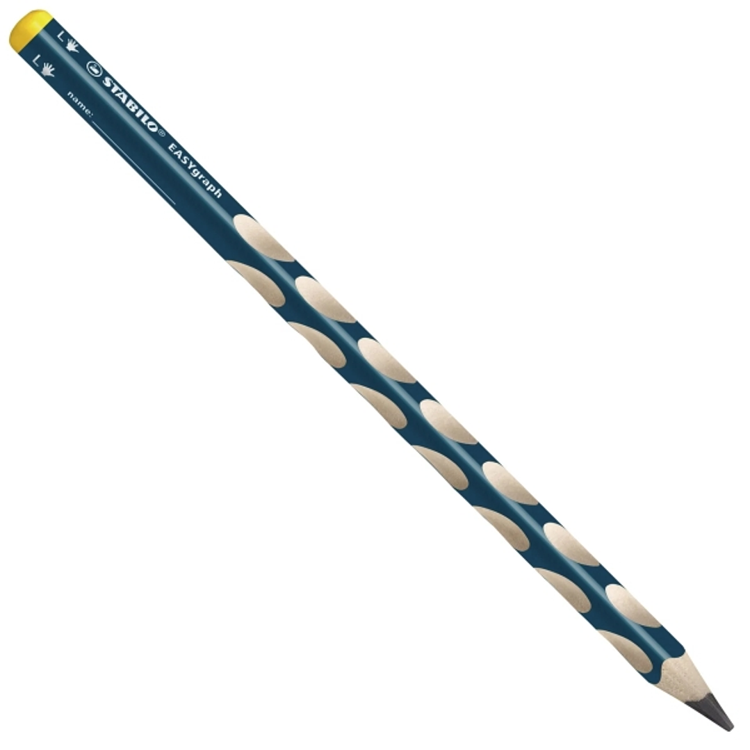 Stabilo Easygraph Lapiz de Grafito - Mina HB de 3.15mm - Diseño Ergonomico - Uso Zurdo- Color Azul Petroleo 1