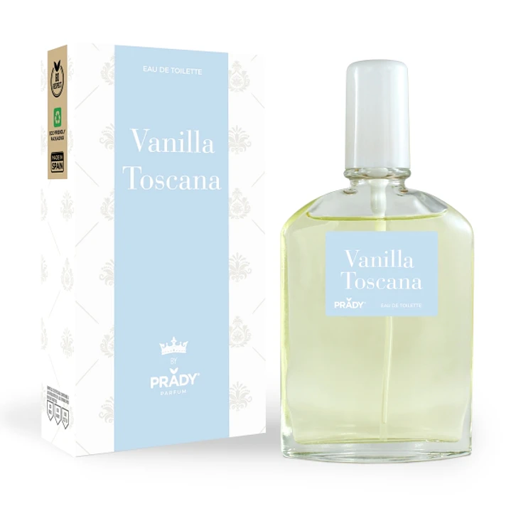 Prady Colonia Unisex Vanilla Toscana - Frasco de 90 ml - Spray Pulverizador 1