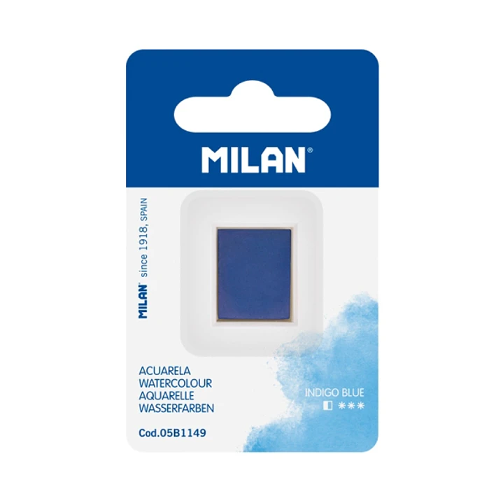 Milan Art Acuarela de Recambio - Medio Godet - Color Azul 1