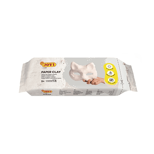 Jovi Paper Clay Pasta de Papelmache 170gr - Lista para Usar - Secado al Aire - Ligera y Facil de Modelar - No Mancha - Ideal para Figuras y Mascaras -