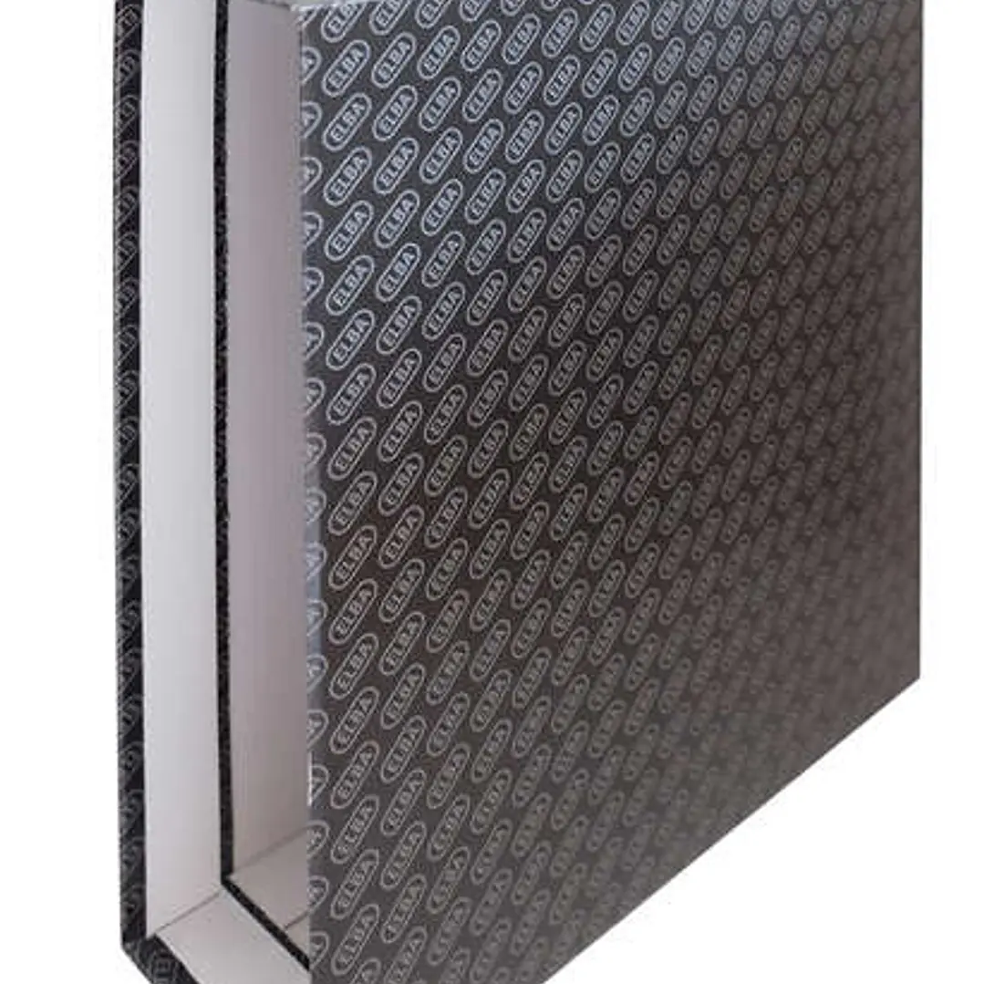 Elba Cajetin para Archivador - Tamaño Folio - Lomo de 85mm - Material de Carton Plastificado - Color Negro 1