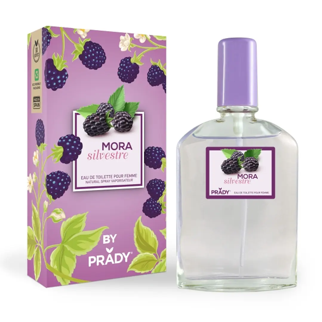 Prady Colonia Coleccion Frutales Mora Silvestre - Frasco de 90 ml - Spray Pulverizador 1
