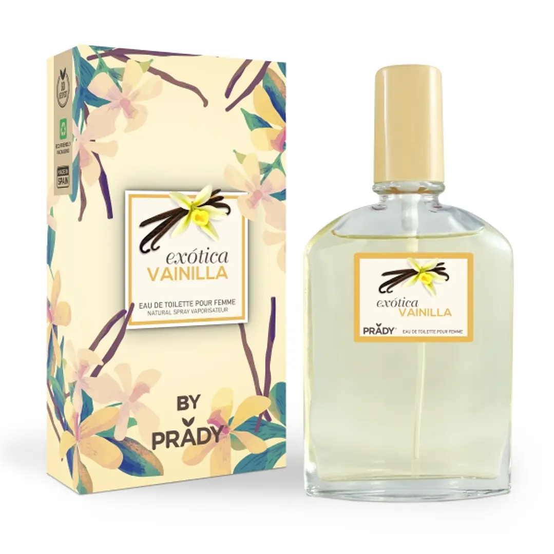 Prady Colonia Coleccion Frutales Exotica Vainilla - Frasco de 90 ml - Spray Pulverizador 1