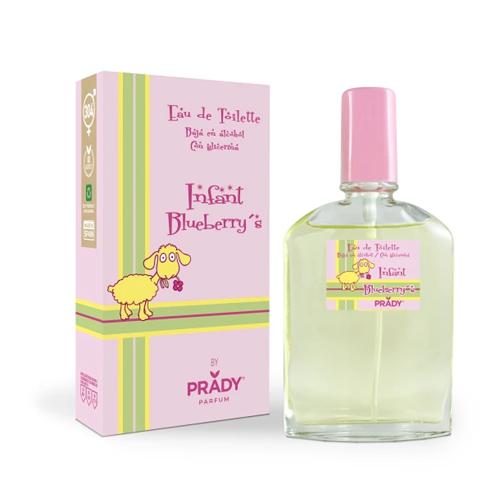 Prady Colonia Infantil Infant Blueberry´s - Frasco de 90 ml - Spray Pulverizador 1