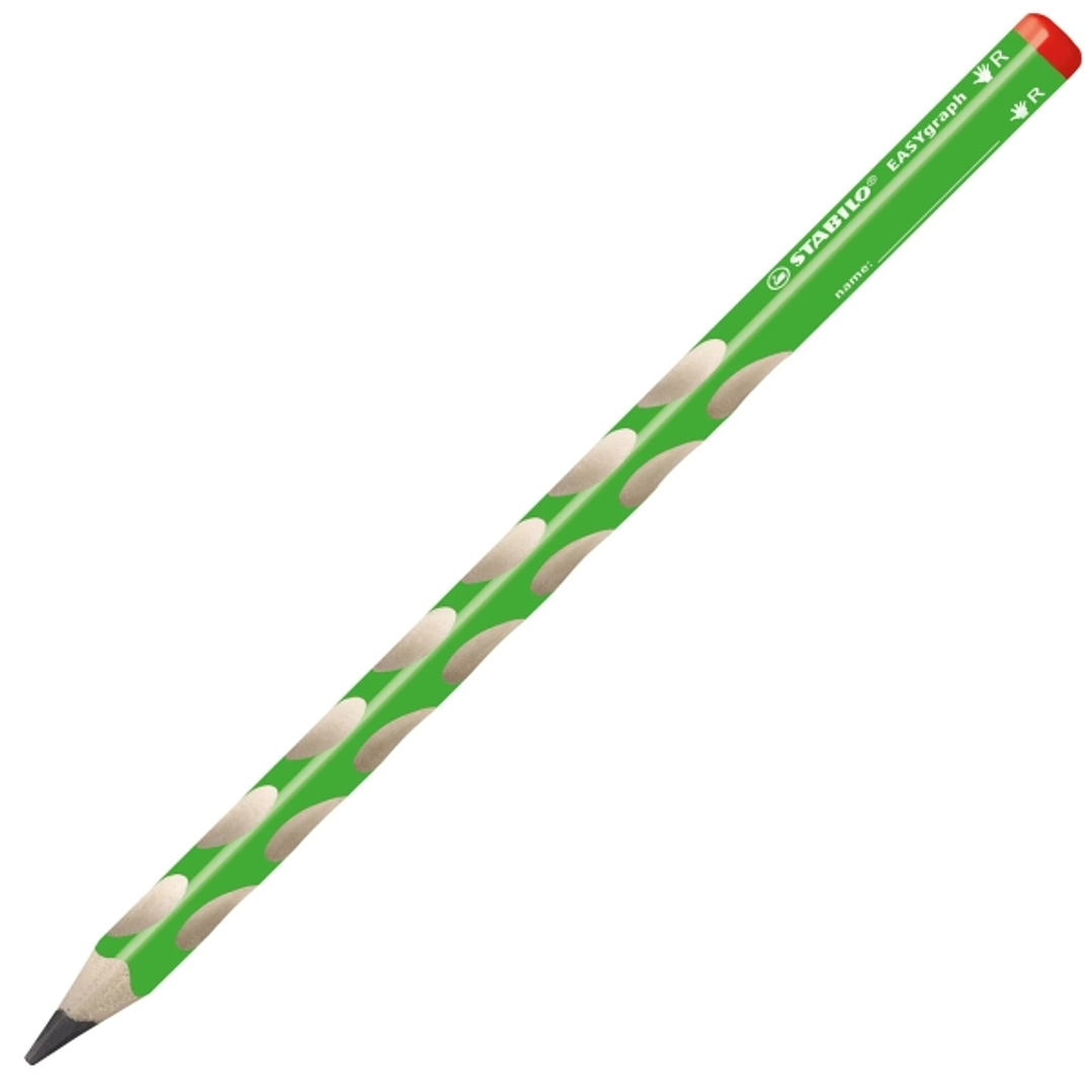 Stabilo Easygraph Lapiz de Grafito - Mina HB de 3.15mm - Diseño Ergonomico - Uso Diestro - Color Verde 1