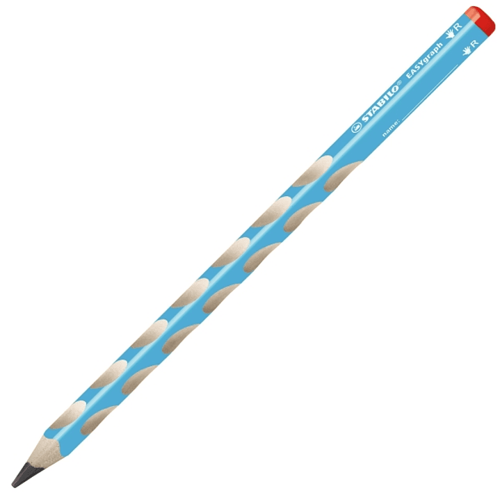 Stabilo Easygraph Lapiz de Grafito - Mina HB de 3.15mm - Diseño Ergonomico - Uso Diestro - Color Azul 1