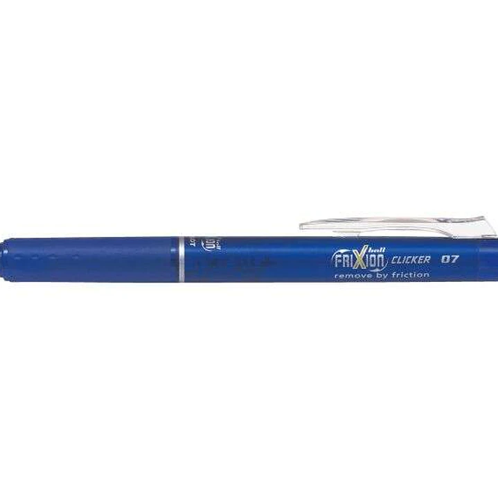 Pilot Frixion Clicker Boligrafo de Gel Borrable Retractil - Punta de Bola 0.7mm - Trazo 0.4mm - Grip Ergonomico - Color Azul 1