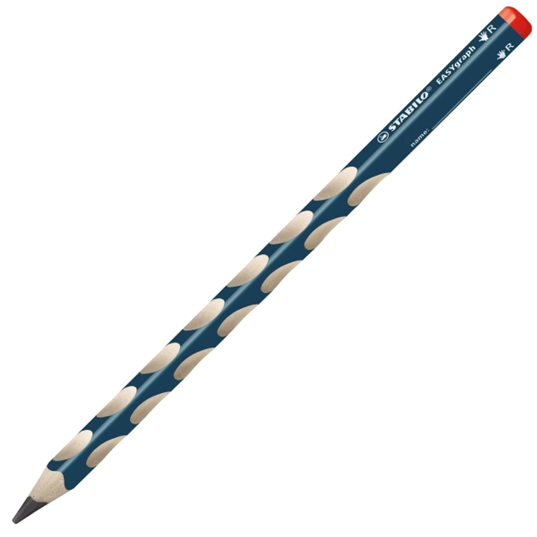 Stabilo Easygraph Lapiz de Grafito - Mina HB de 3.15mm - Diseño Ergonomico - Uso Diestro - Color Azul Petroleo 1