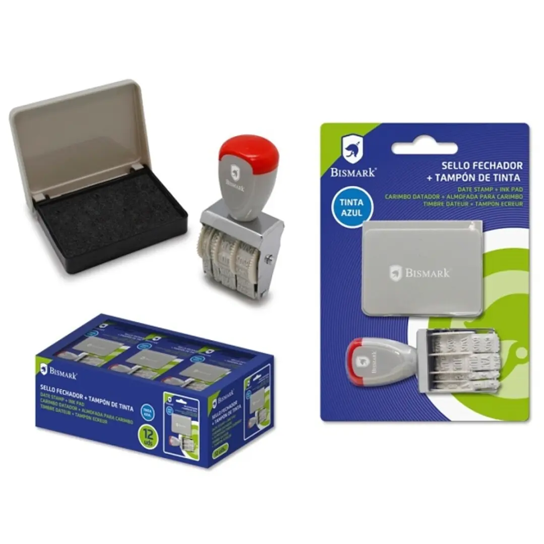 Bismark Sello Fechador + Tampon Azul - Años desde 2020 hasta 2032 1