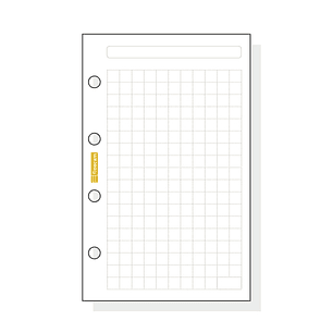 Finocam C140 Recambio para Agendas Classic - Cuadriculado - Formato 601 - 56x89x5mm - Color Blanco