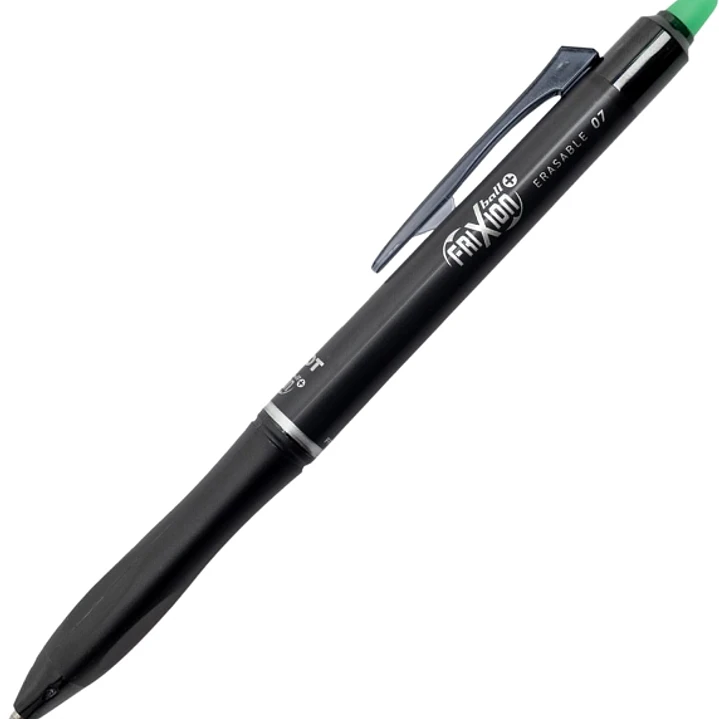 Pilot Frixion Ball Plus Boligrafo Borrable - Punta de 0.7mm y Trazo de 0.35mm - Recargables - 80% de Plastico Reclclado - Color Verde 1