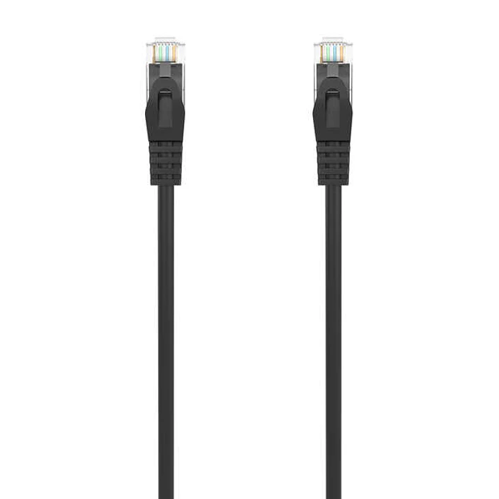 Aisens Cable de Red Latiguillo RJ45 LSZH Cat.6A 500 MHZ UTP AWG24 - 1m - Libre de Halogenos - 10 Gigabit/s - Color Negro 1