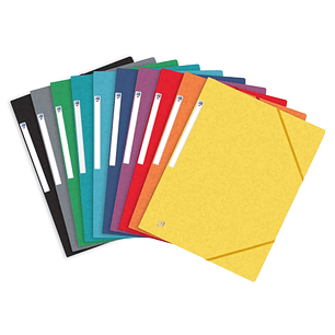 Oxford Top File+ Carpeta de Gomas A4+ - Tapa Blanda - 3 Solapas - Lomo 20mm - Colores Surtidos