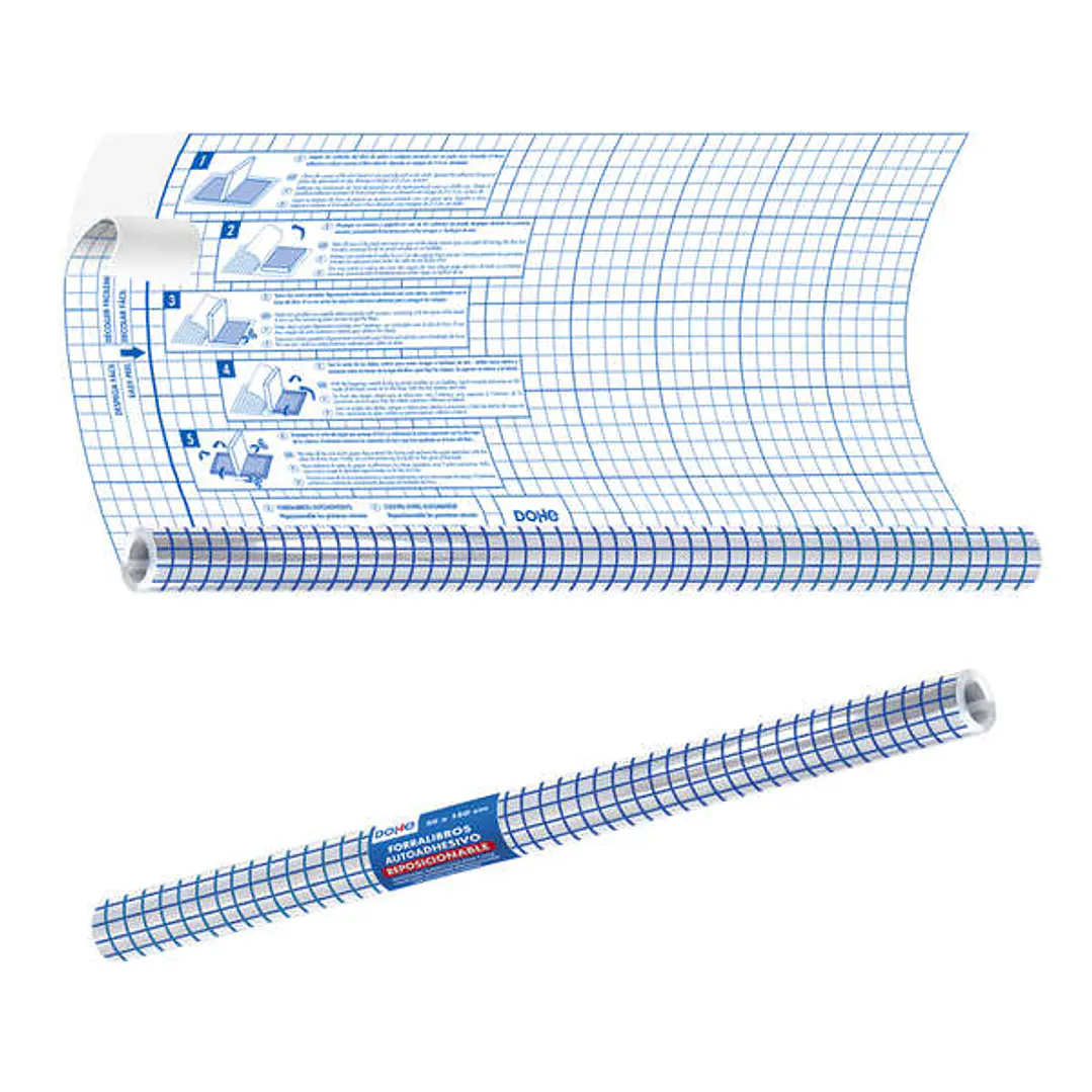 Dohe Rollo Forralibros Autoadhesivo - Tamaño 50x150cm - Material PVC 50 micras 1