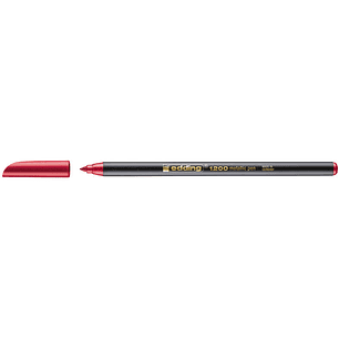 Edding 1200 Rotulador - Punta Redonda - Trazo 1mm - Tinta con Base de Agua - Color Rojo Metalizado