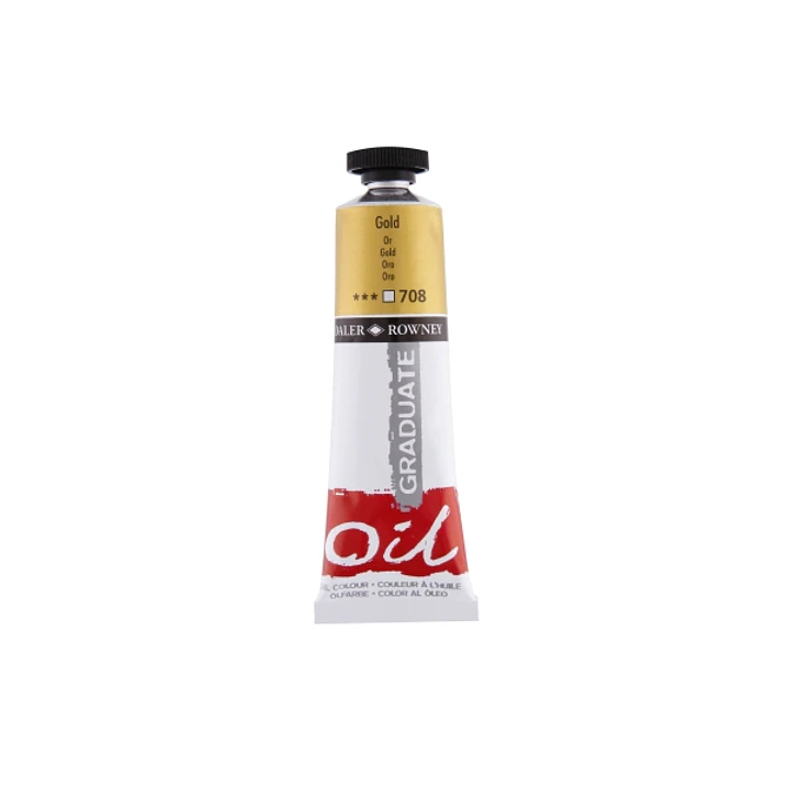 Daler Rowney Graduate Pintura al Oleo - Tubo de Aluminio - 38ml - Color Dorado 1