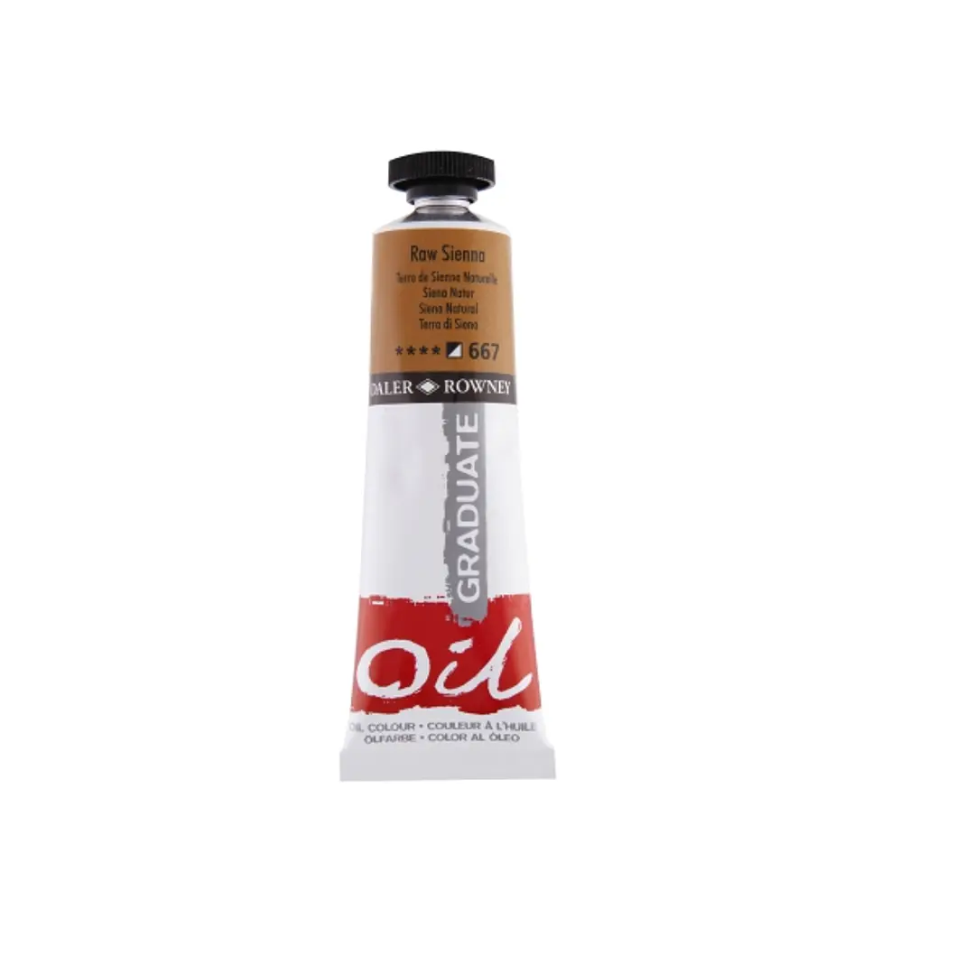 Daler Rowney Graduate Pintura al Oleo - Tubo de Aluminio - 38ml - Color Siena Natural 1