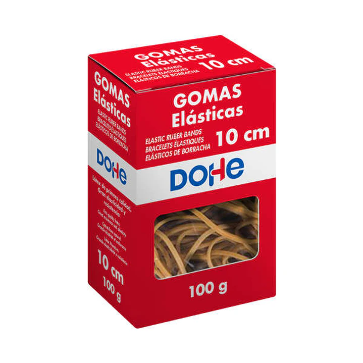 Dohe Goma de Borrar Resistente - Longitud 10cm - Fabricada en Latex de Gran Elasticidad - Caja de 100gr 1