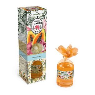 Prady Ambientador Magic Flower Tropic Papaya - Frasco de Cristal 100ml