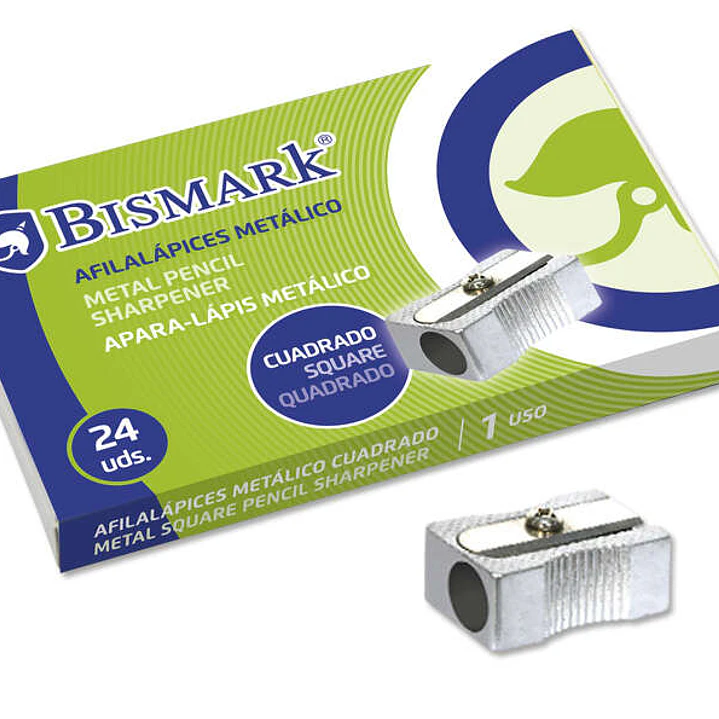 Bismark Afilalapiz Metalico para Lapices Normales - Color Acero 1