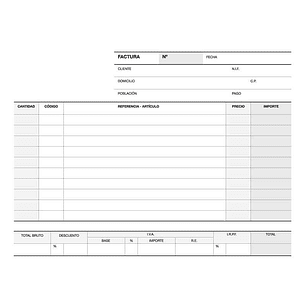Apli Talonario Factura 1/4 Apaisado Duplicado A-64 - Papel Autocopiativo - 50 Juegos por Talonario - Numeracion Secuencial - Blanco y Amarillo