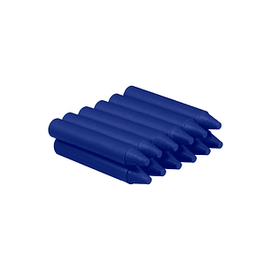 Jovi Estuche de 12 Ceras - No Manchan - No Huelen - Resistentes - Deslizan Bien - Faciles de Afilar - Desarrollan Motricidad Fina - Color Azul