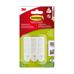 Command Tiras Adhesivas para Colgar Cuadros - Color Blanco