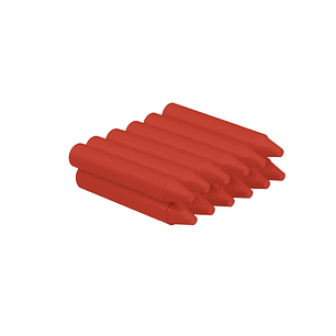 Jovi Estuche de 12 Ceras - No Manchan - No Huelen - Resistentes - Deslizan Bien - Faciles de Afilar - Desarrollan Motricidad Fina - Color Rojo