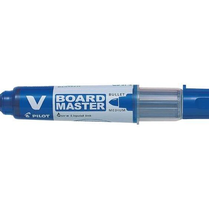 Pilot V-Board Master Begreen Rotulador para Pizarra Blanca - Punta Redonda 6mm - Trazo 2.3mm - 91% Plastico Reciclado - Recargable - Color Azul 1
