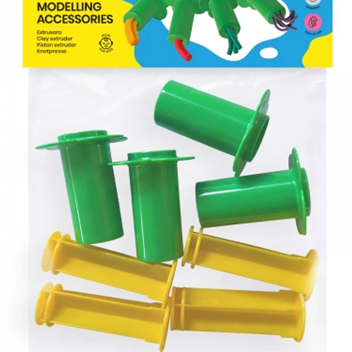 Jovi Soft Dough Blandiver Bolsa Colgable con 4 Extrusoras Formas Diversas - Desarrolla Creatividad y Motricidad Fina - Conoce Colores y Texturas - Div 1