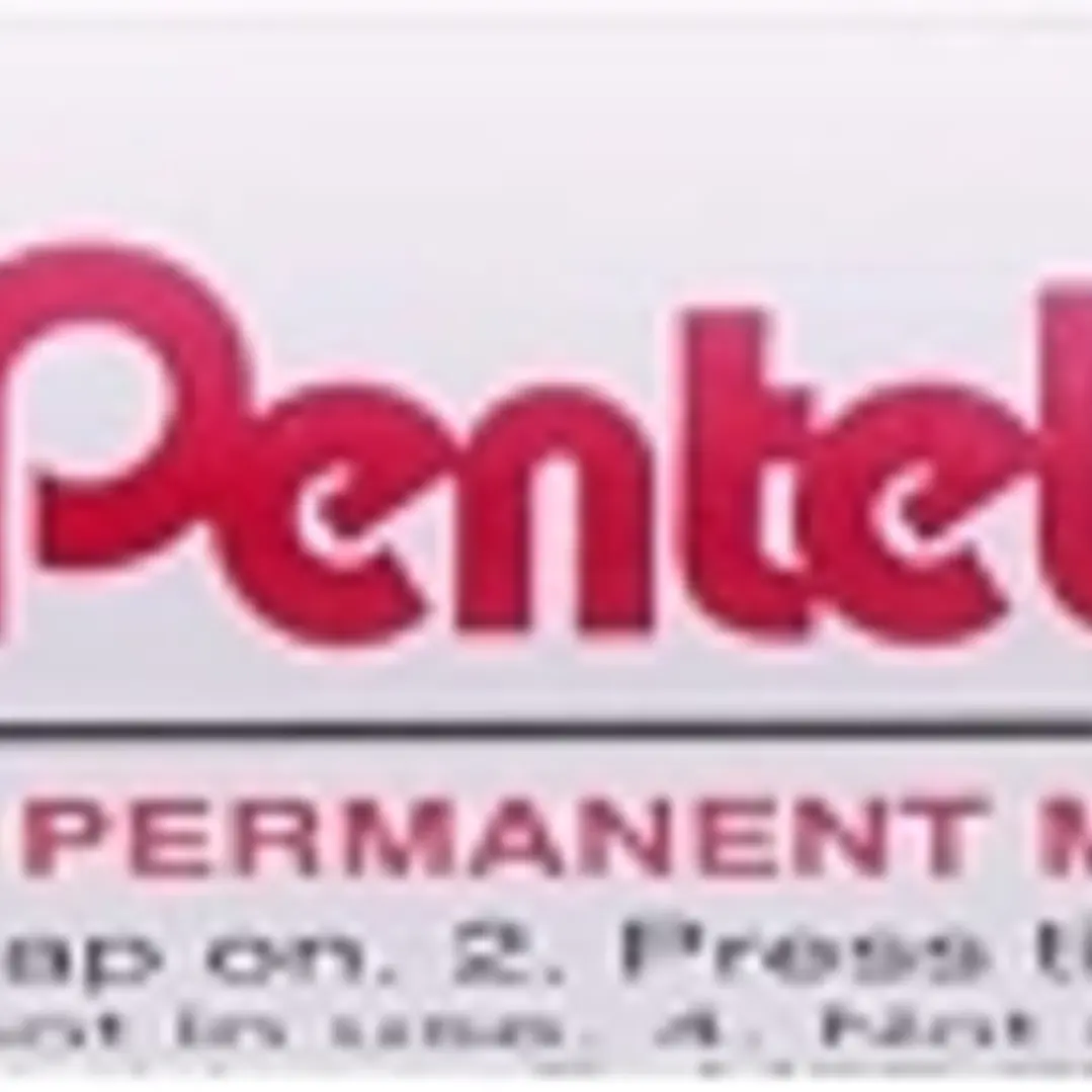 Pentel Paint Marker Marcador de Pintura - Punta Media 4.5mm - Permanente en todas las Superficies - Resistente a Luz y Agua - Cuerpo de Aluminio - Col 1