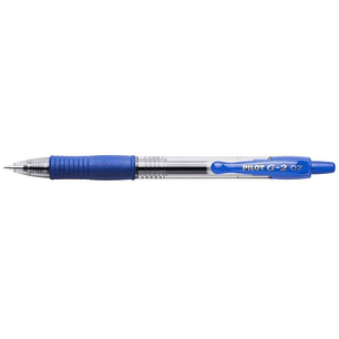 Pilot Boligrafo de Gel G2 Rollerball Retractil - Recargable - Punta de Bola Redonda 0.7mm - Trazo 0.32mm - Grip Ergonomico - Color Azul