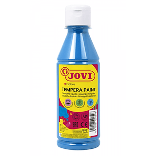 Jovi Tempera Paint Tempera Liquida 250ml - Base Agua - Lista para Usar - Alto Poder Cubriente - Secado Rapido - Excelente Fluidez - Adherencia en Mult
