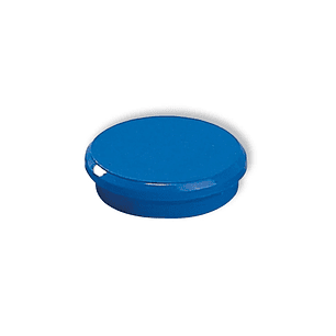 Dahle 95524 Pack de 10 Imanes para Pizarra Blanca - Diametro de 24mm - Color Azul