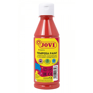 Jovi Tempera Paint Tempera Liquida 250ml - Base Agua - Lista para Usar - Alto Poder Cubriente - Secado Rapido - Excelente Fluidez - Adherencia en Mult