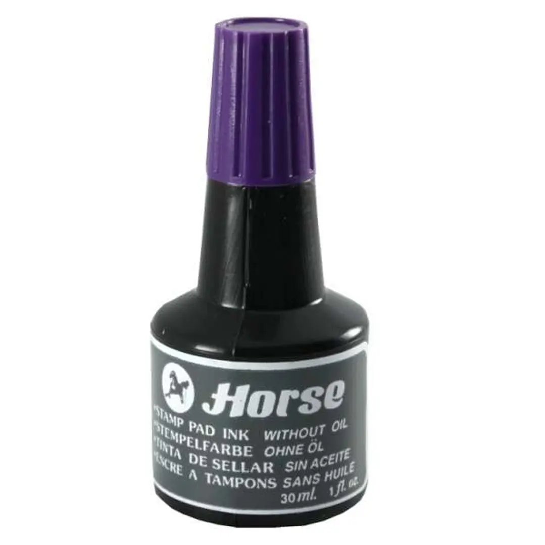 Horse Bote de Tinta para Tampon 30ml - Sin Aceite - Color Violeta 1