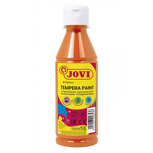 Jovi Tempera Paint Tempera Liquida 250ml - Base Agua - Lista para Usar - Alto Poder Cubriente - Secado Rapido - Excelente Fluidez - Adherencia en Mult