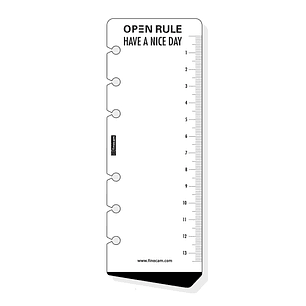 Finocam R459 Regla para Agendas Open - Formato 400 - 57x161mm - Color Blanco