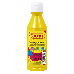 Jovi Tempera Paint Tempera Liquida 250ml - Base Agua - Lista para Usar - Alto Poder Cubriente - Secado Rapido - Excelente Fluidez - Adherencia en Mult
