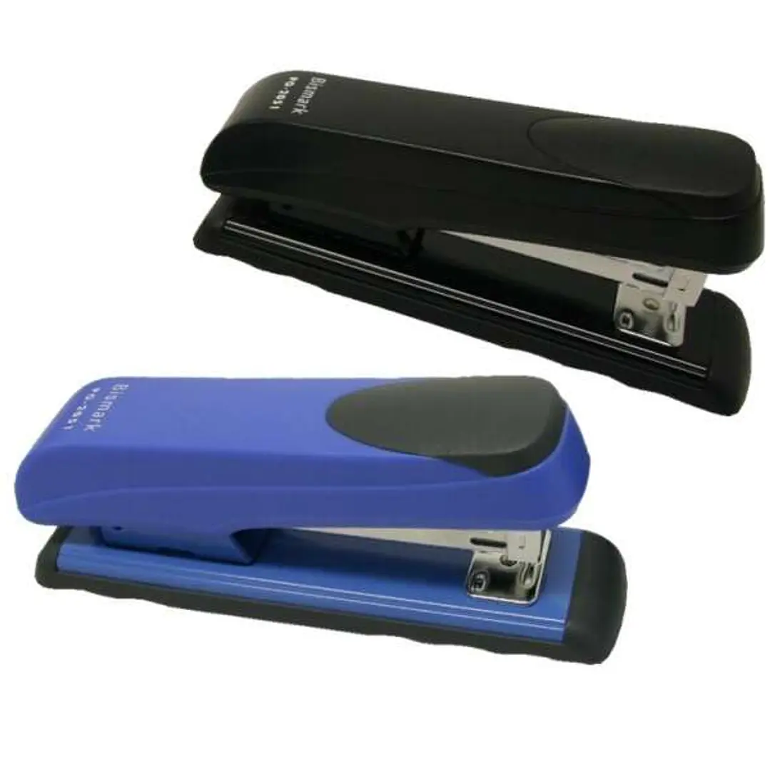 Bismark Grapadora Mediana 2051 de Alta Resistencia - Cuerpo de Plastico - Recubrimiento de Goma - Colores Surtidos 1