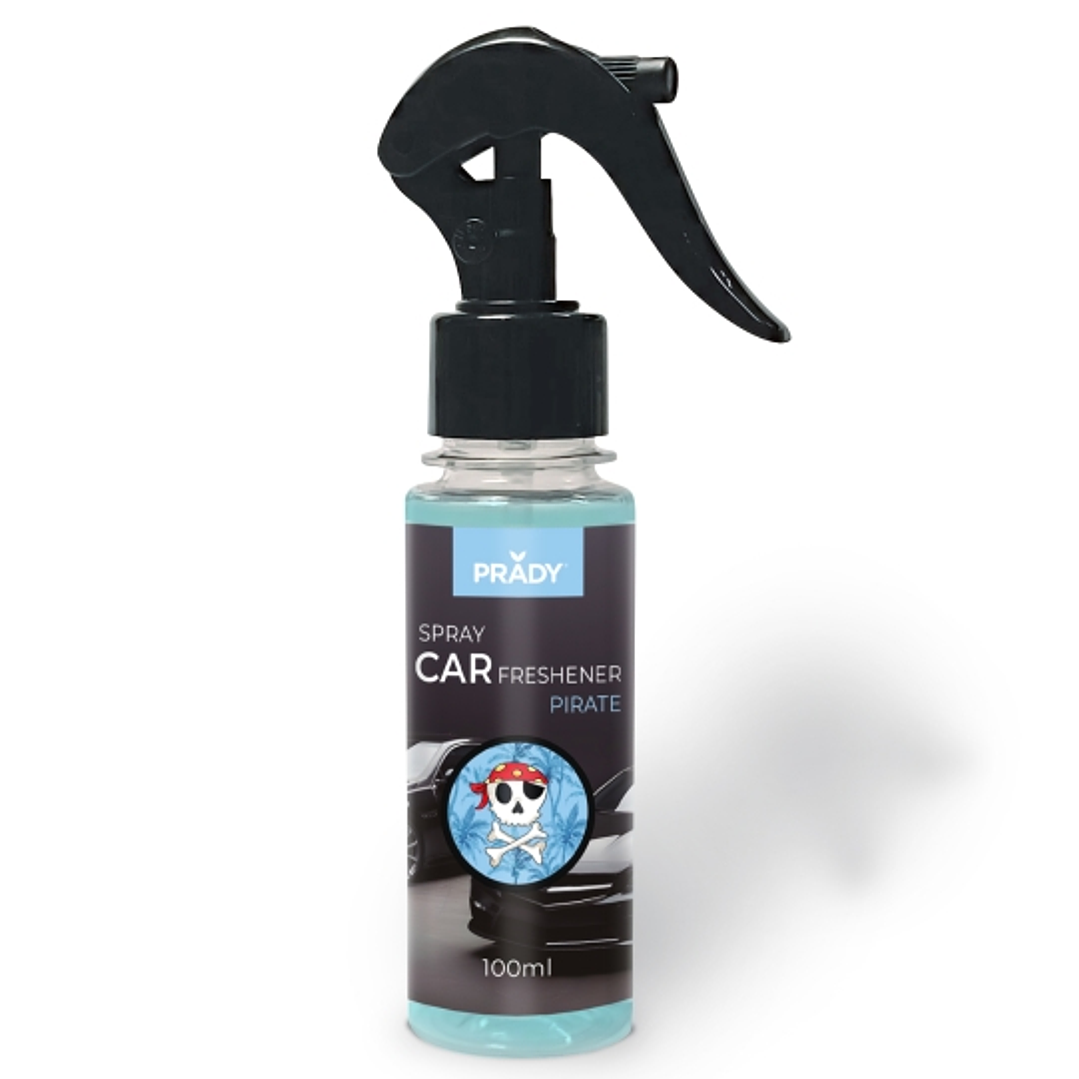 Prady Ambientador Coche Pirate - Frasco de 100 ml - Spray Pulverizador 1