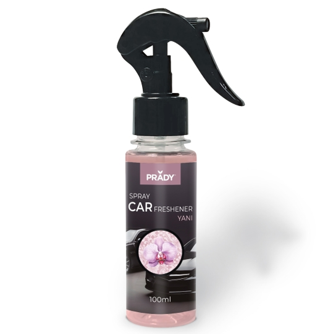 Prady Ambientador Coche Yani - Frasco de 100 ml - Spray Pulverizador 1