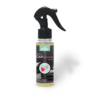 Prady Ambientador Coche Bebe - Frasco de 100 ml - Spray Pulverizador
