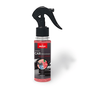 Prady Ambientador Coche Frutos Rojos - Frasco de 100 ml - Spray Pulverizador