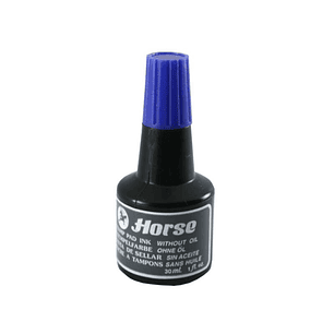 Horse Bote de Tinta para Tampon 30ml - Sin Aceite - Color Azul