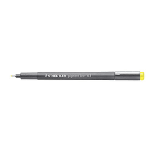 Staedtler Pigment Liner 308 Rotulador Calibrado - Trazo 0.3mm - Secado Rapido - Color Amarillo