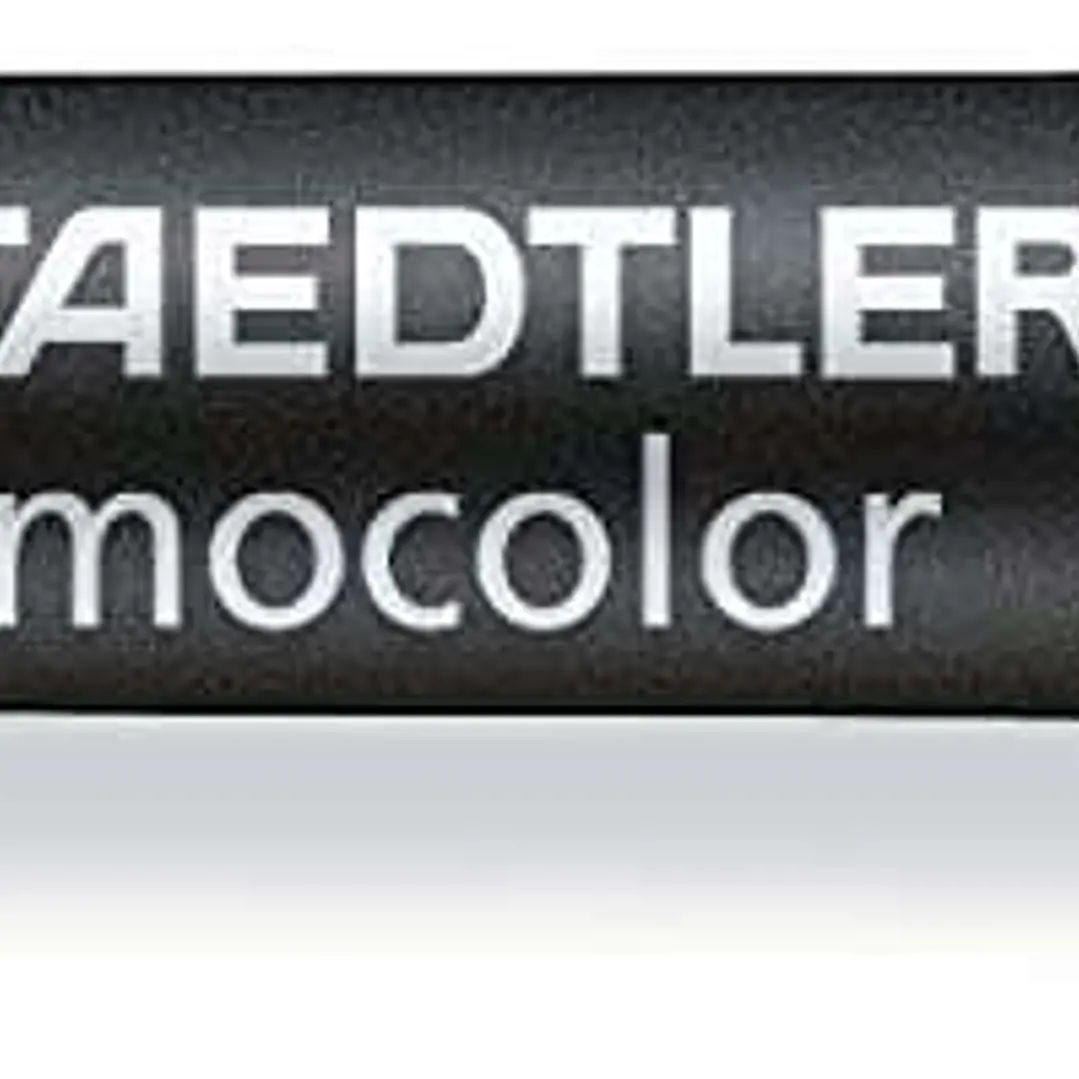 Staedtler Lumocolor 348 Rotulador Permanente de Doble Punta M y F - Secado Rapido - Color Negro 1
