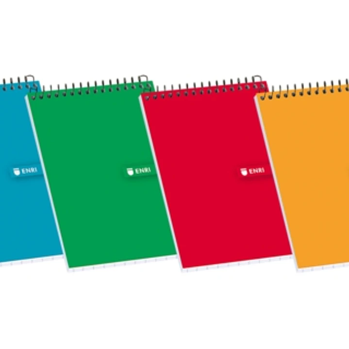 Enri Bloc de Notas Espiral Tapa Blanda 16º 4x4 - Hojas Cuadriculadas - Tamaño Compacto - Ideal para Apuntes y Dibujos 1