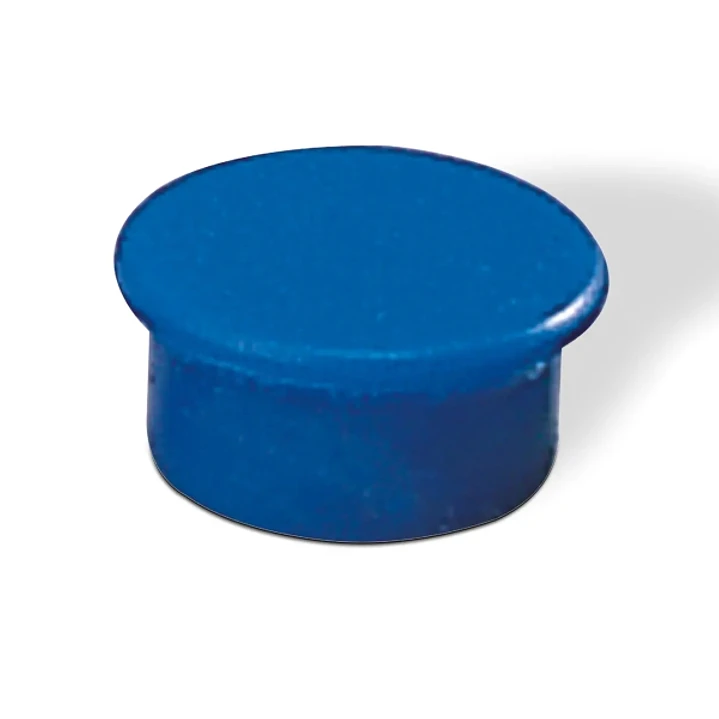 Dahle 95513 Pack de 10 Imanes para Pizarra Blanca - Diametro de 13mm - Color Azul 1