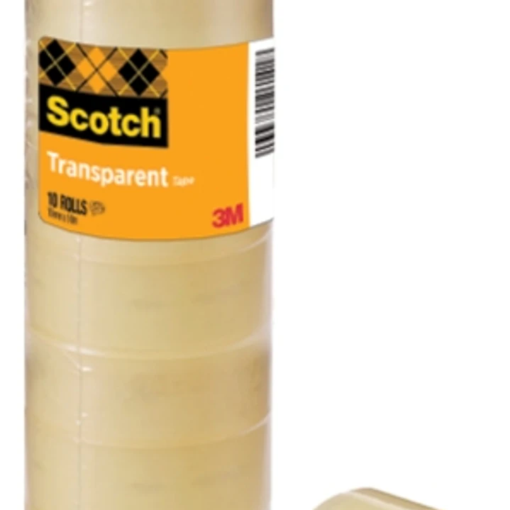Scotch Pack de 10 Cintas Adhesivas 15mm x 10m - Transparente 1